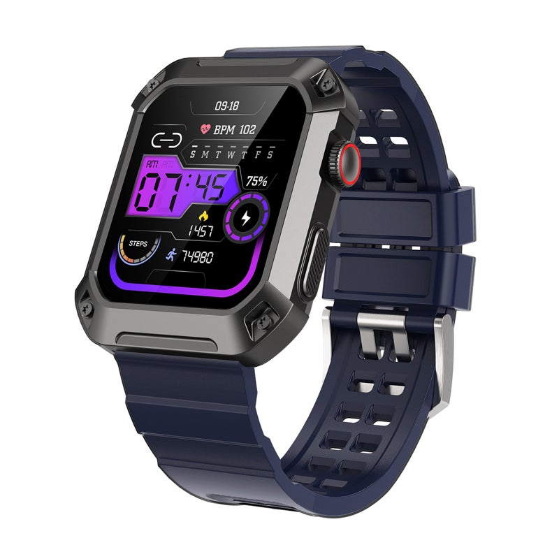 Rogbid TANK S2 Smart Watch 1.83-Inch IPS FullTouch Screen BT Call Fitness Tracker IP68 Waterproof Blood Oxygen/Sleep/Heart Rate/Blood Pressure Monitor Multiple Sports Mode Notification/Call/Sedentary - Image 1