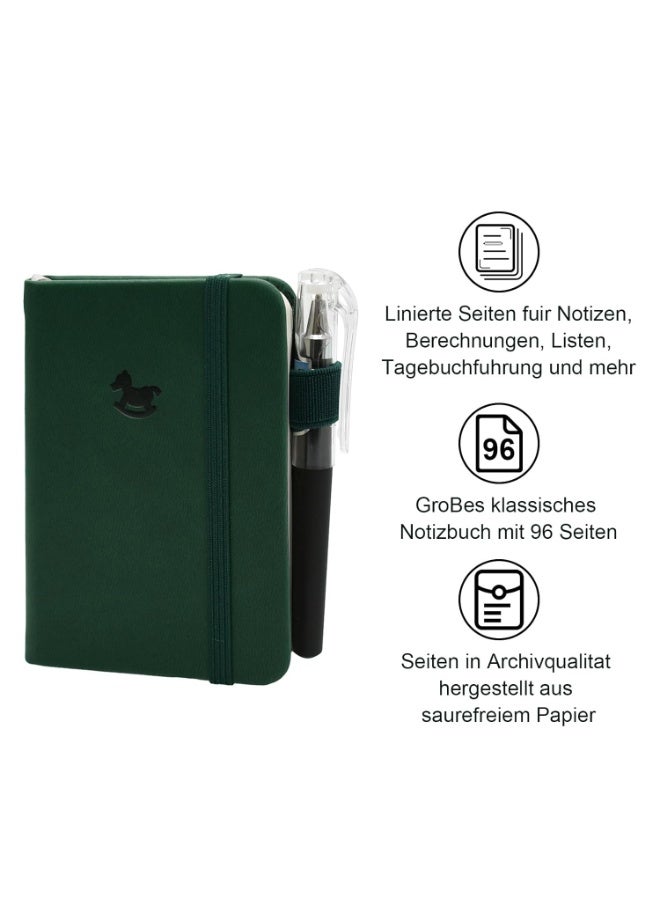 PTTIMFFM 5-Pack A7 Mini Hardcover Journals with Pens, Portable Ruled Pocket Notebooks for Travel, Work, School & Home - Image 3