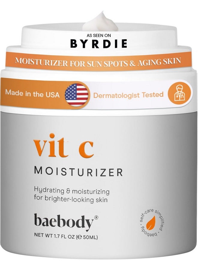 Baebody - Baebody Made in USA Vitamin C Face Cream | Brightening Cream For Face, Vitamin C Moisturizer For Face, Best Face Moisturizer For Women and Men, Jojoba Oil and Vitamin C | 1.7 Oz - Image 1