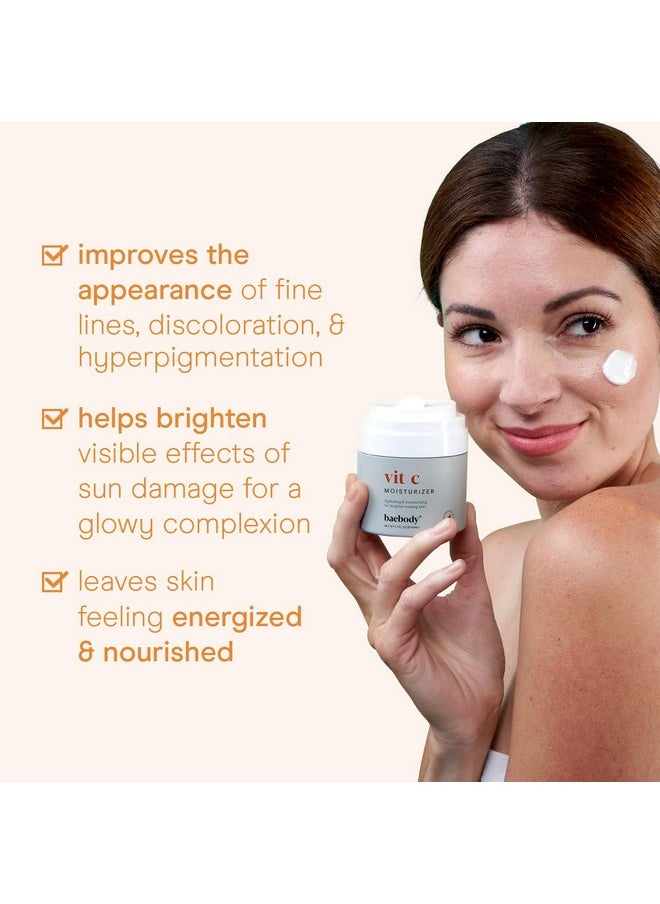 Baebody - Baebody Made in USA Vitamin C Face Cream | Brightening Cream For Face, Vitamin C Moisturizer For Face, Best Face Moisturizer For Women and Men, Jojoba Oil and Vitamin C | 1.7 Oz - Image 1
