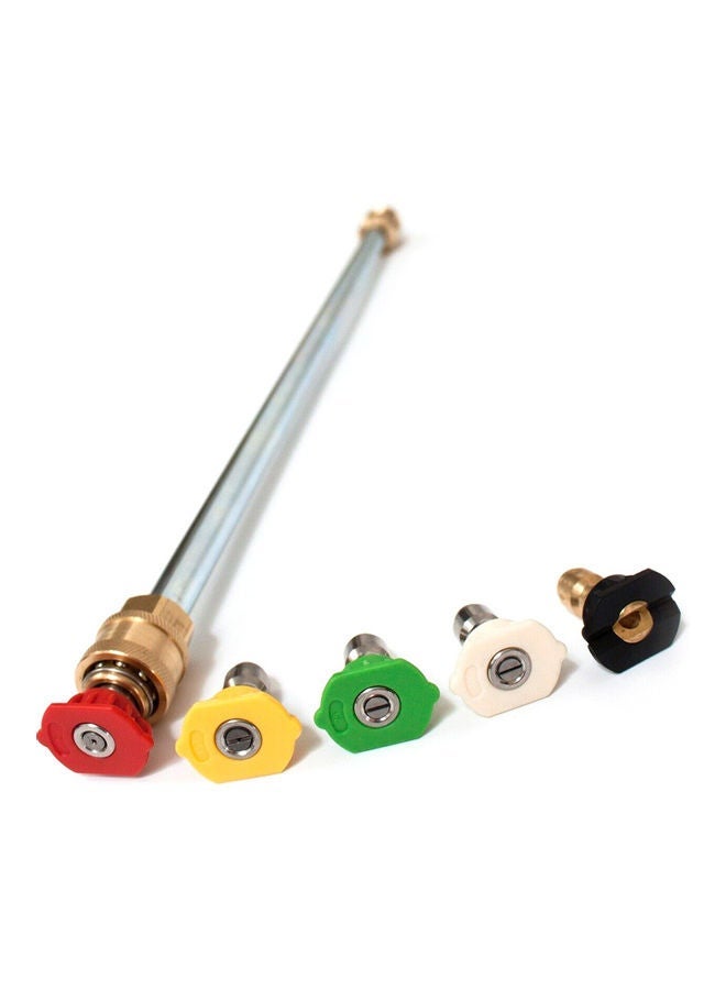 MUNTAQI 4000PSI Washer Wand Lance 5 Nozzle Tips Universal for High Pressure Gasoline Powered Sprayer - Image 2