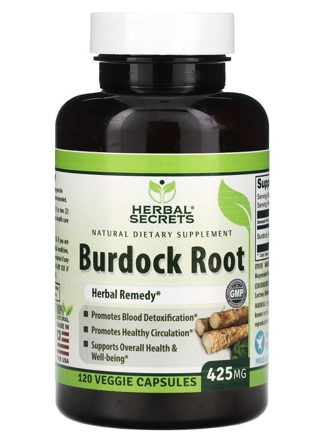Burdock Root 425 mg 120 Veggie Capsules
