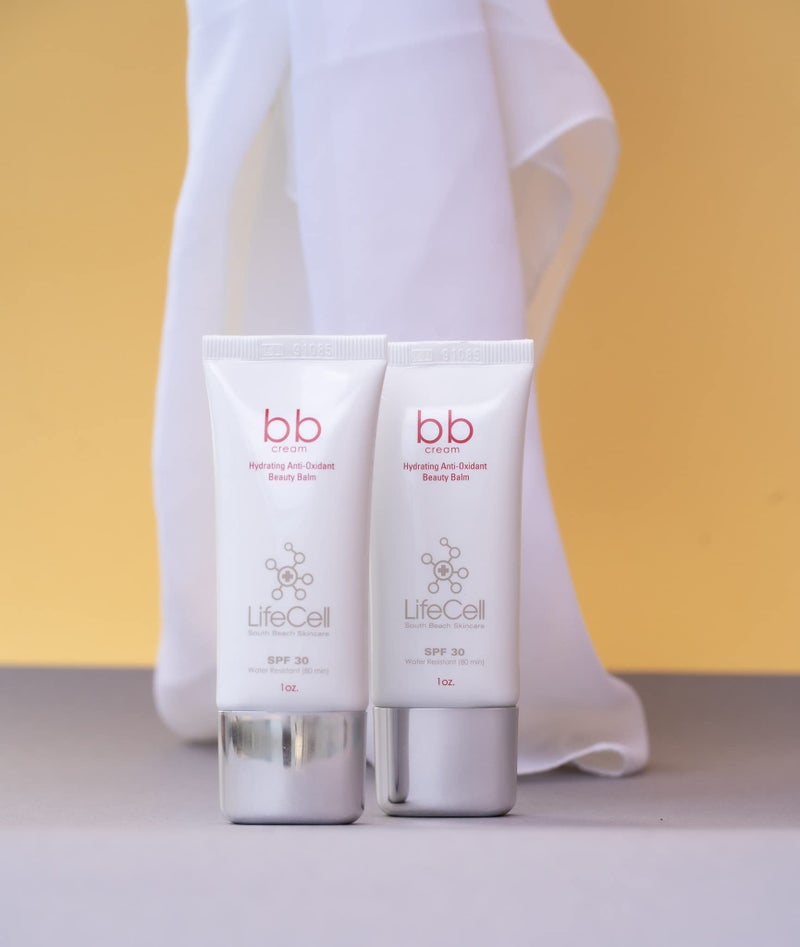 LifeCell Hydrating Antioxidant SPF 30 Tinted Anti-Aging BB Cream â€“ Medium Shade â€“ Physical Sunscreen with Zinc Oxide for Wrinkle Prevention, Dark Spot Defense â€“ 1oz - Image 4