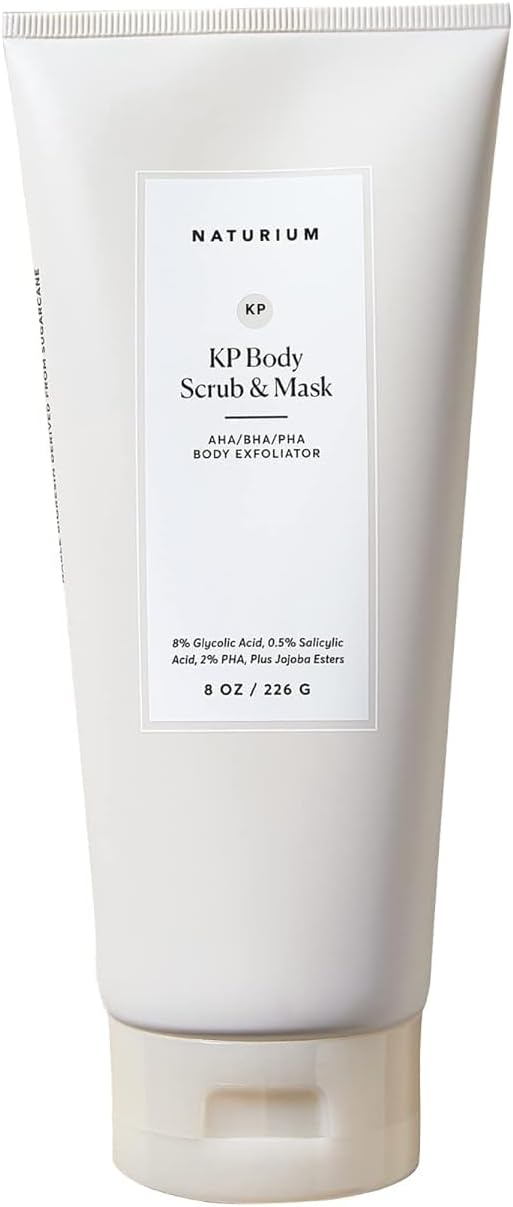 NATURIUM قناع مقشر الجسم من ناتوريوم لإزالة نتوءات الكيراتوزيس بيلاريس 8 أونصات 226 جرام