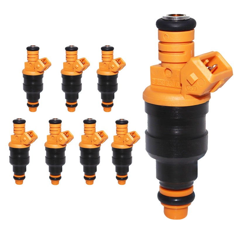 OSKYUO Set of 8 Fuel Injector Compatible with Ford F150 F250 F350 Mustang E150 E250 E350 Bronco Excursion Expedition Lincoln Town Car Navigator Mercury Grand Marquis 46L 50L 54L 58L V8 0280150943 - Image 2