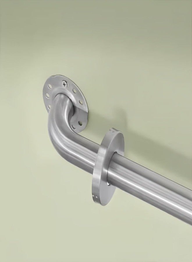 Raemnaky Stainless Steel Bathroom Safety Shower Grab Bar, Anti Slip Bathtubs Grab Bars,Toilet Assist Saft Handle Handrail ADA Compliant 500lbs for Handicap Elderly Senior (Brushed, 12 Inches) - Image 5