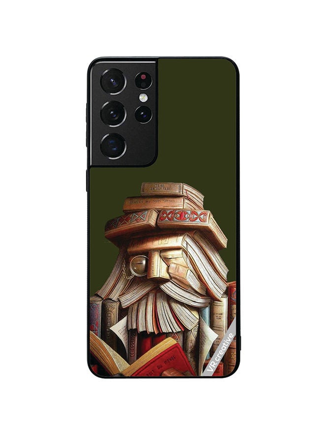 VR CREATIVE Protective Case Cover For Samsung Galaxy S21 Ultra 5G Books Design Multicolour  - Image 1