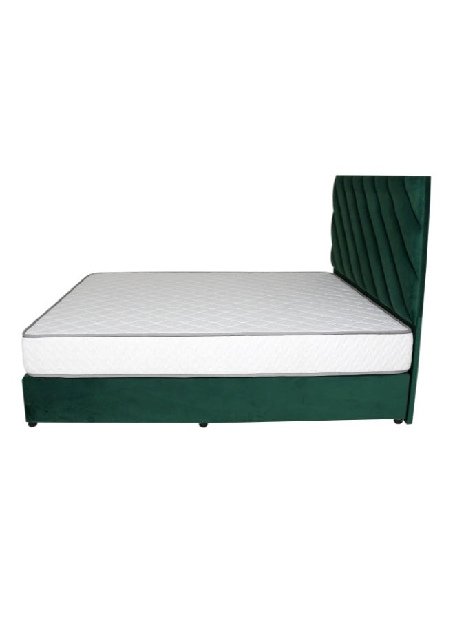 Bed and Mattress Zone Eleganza Upholstered Bed 200 X 200 Super King Size Green Color  - Image 3