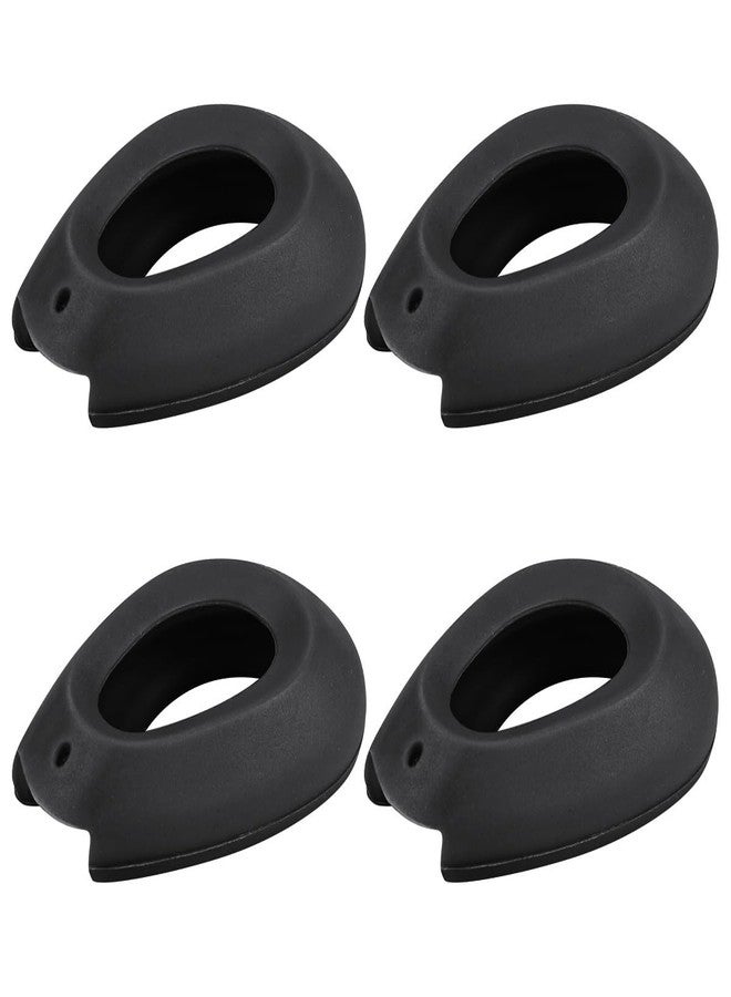FERCAISH Silicone Hair Dye Ear Covers - 2 Pairs Waterproof Ear Protector Caps Hair Dye Earmuffs for Hairdressing Salon, Spa, Bathing and Showers(Black) - Image 1