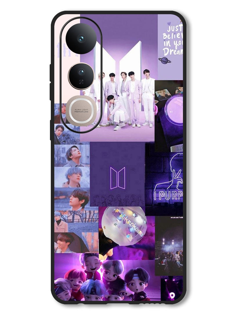 Theodor Case Compatible with Vivo V50 Lite Protection Shockproof Bumper Cover BTS collage - Image 1