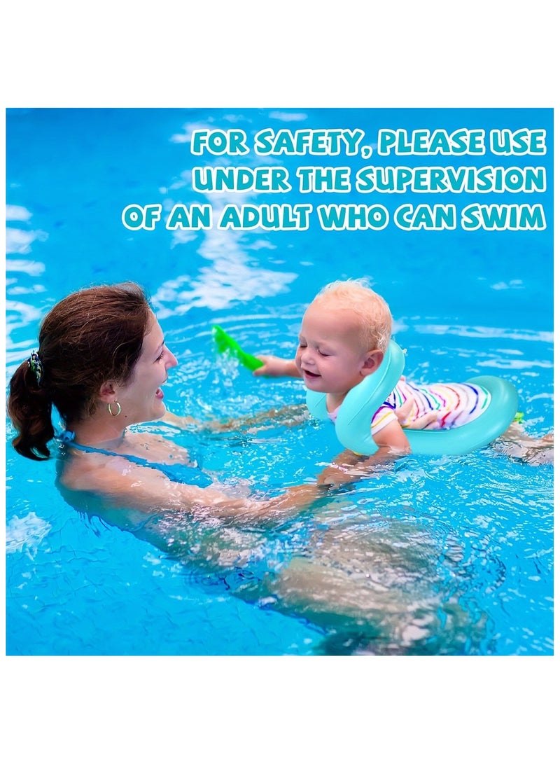 Generic Floaties Swim Vest Portable Inflatable Pool Floats Swimming Ring With Adjustable Safety Buckle, Safety Swim Arm Bands With Double Surround Air Bag, Durable Float Tube - Image 3