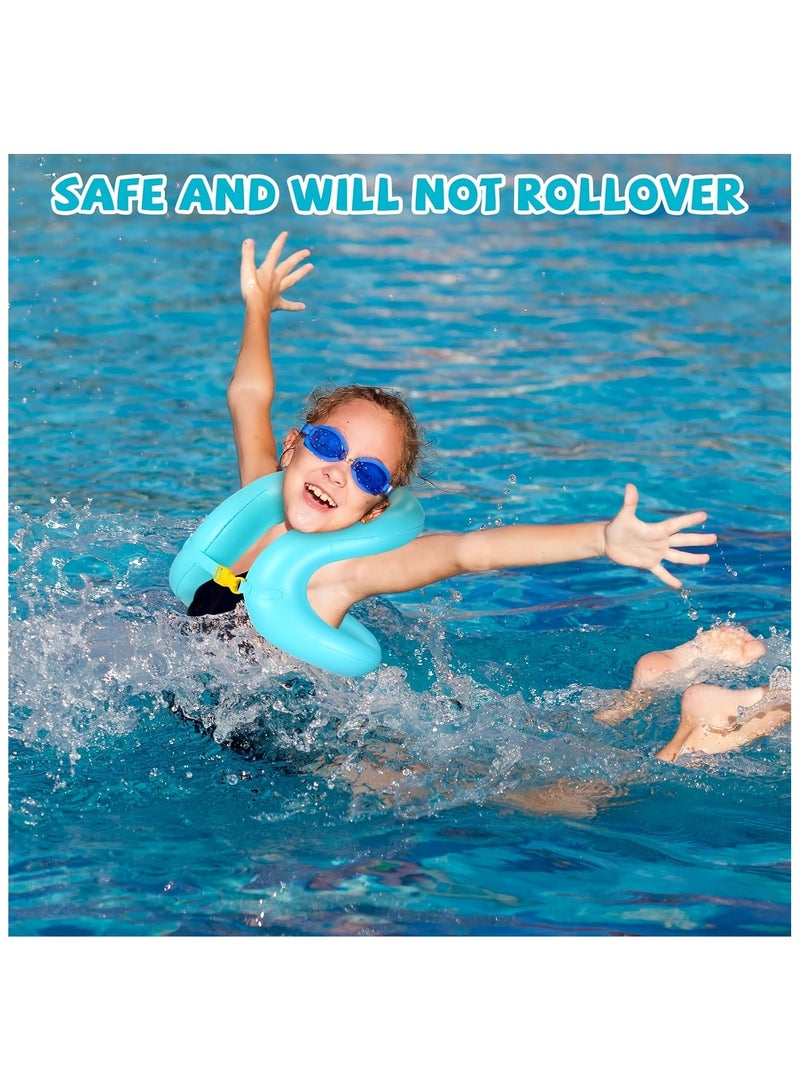Generic Floaties Swim Vest Portable Inflatable Pool Floats Swimming Ring With Adjustable Safety Buckle, Safety Swim Arm Bands With Double Surround Air Bag, Durable Float Tube - Image 2