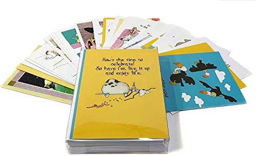 Stonehouse Collection Funny Happy Birthday Cards - Boxed of Assortment Birthday Greeting Cards for Mom, Dad, Sister, Friends & Loved Ones For Their Special Day - Set of 24 Cards with Envelopes - Image 1