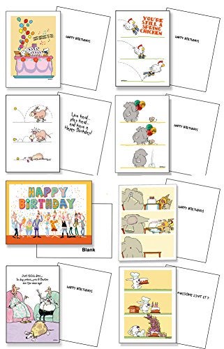 Stonehouse Collection Funny Happy Birthday Cards - Boxed of Assortment Birthday Greeting Cards for Mom, Dad, Sister, Friends & Loved Ones For Their Special Day - Set of 24 Cards with Envelopes - Image 5