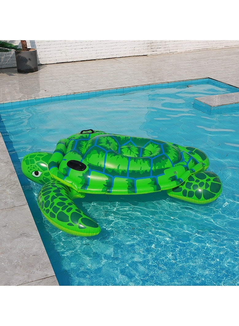 عام سلاحف بحرية كبيرة قابلة للنفخ لتسلحبها، صاروخ مائي للجري على الماء أو السيرفينغ، لعبة غطس تتجول على الماء وتتدفق فيها وتتألق بالماء، حلقة سباحة، كرسي تنكر قابل للطي بحجم 165×165 سم. - Image 2