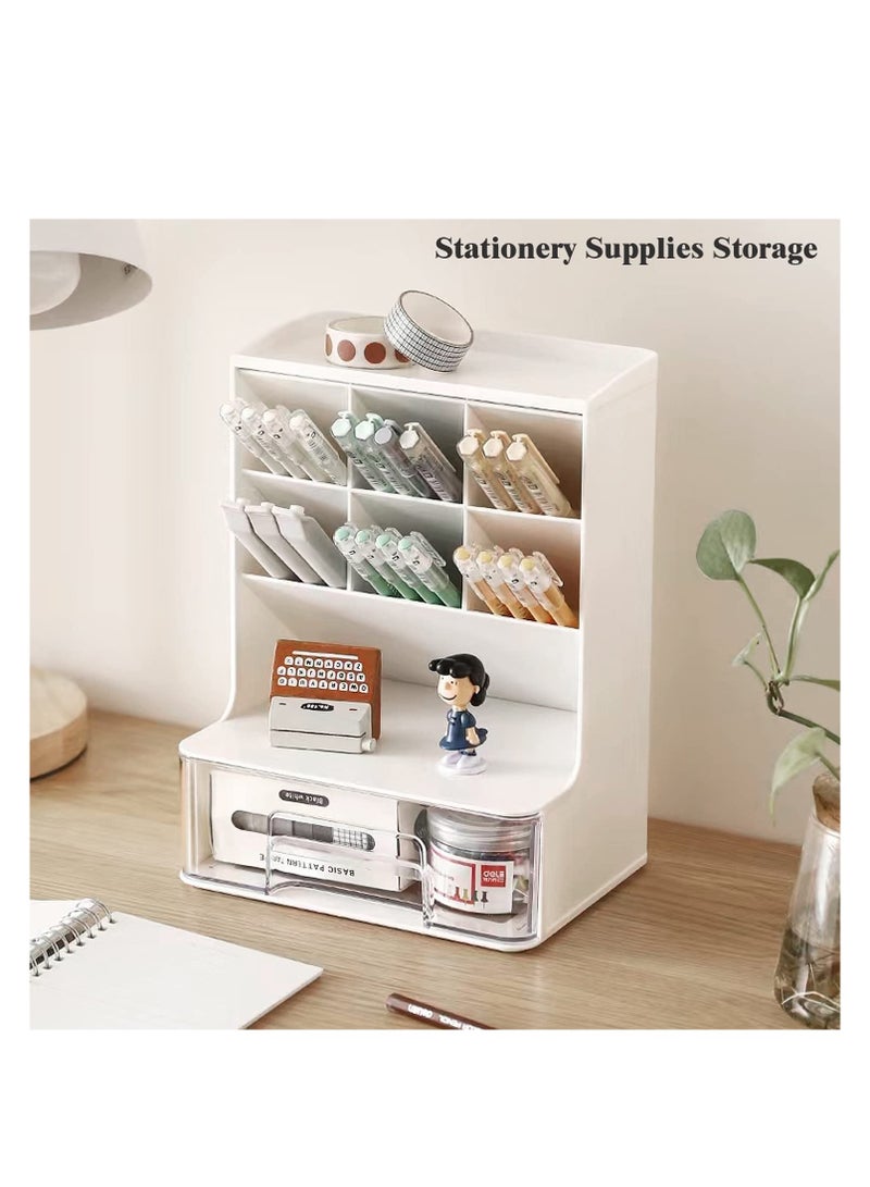 Arabest منظمات المكياج وتخزينها، منظم مستحضرات التجميل الأكريليك لغرفة الحمام على سطح الطاولة، منظم حامل فرش المكياج، أدوات مكياج للفتيات - Image 3