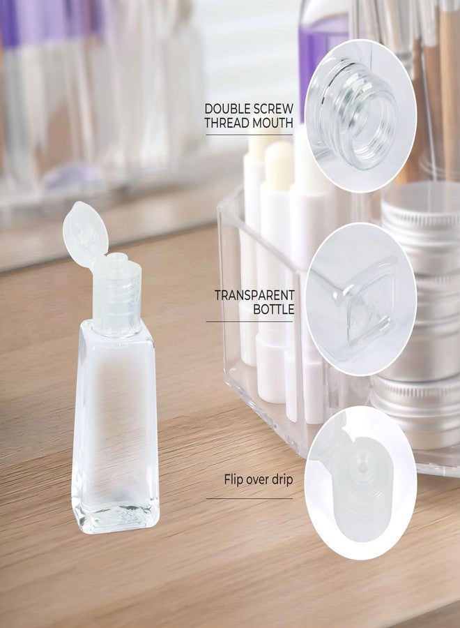 INNOLIFE 6 Pack 1oz Flip Cap Squeeze Bottles Plastic Refillable Empty Travel BPA Free Container for Skin Cleanser - Image 4