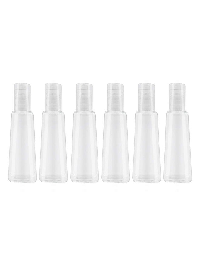 INNOLIFE 6 Pack 1oz Flip Cap Squeeze Bottles Plastic Refillable Empty Travel BPA Free Container for Skin Cleanser - Image 1