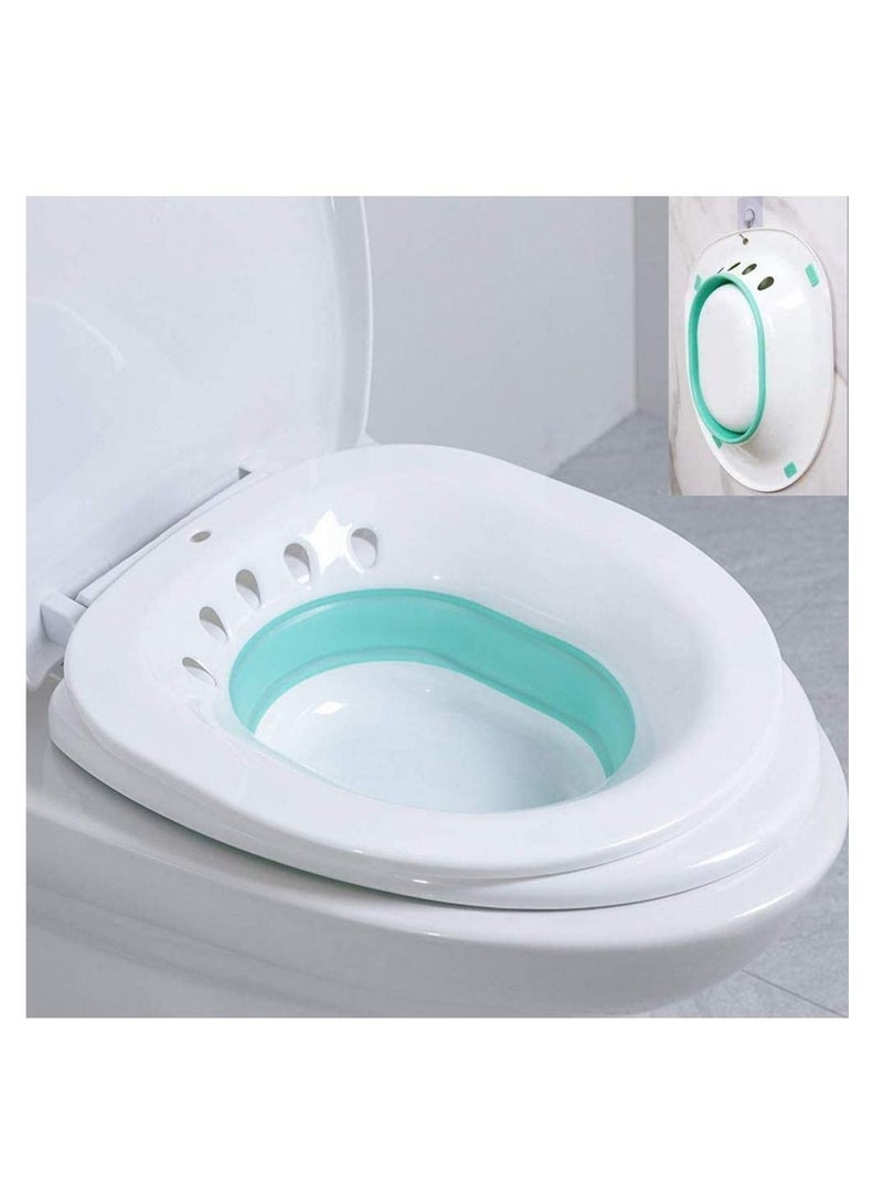 SYOSI Sitz Bath for Toilet, Sitz Bath Basin Portable Bidet for Pregnant Women, Hemorrhoids Treatment, Perineal Episiotomy Recovery, the Elderly, Postpartum Care, Patients - Image 1