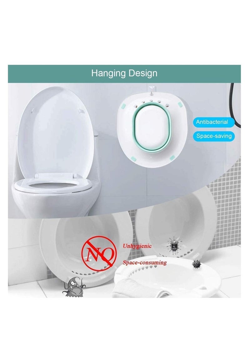 SYOSI Sitz Bath for Toilet, Sitz Bath Basin Portable Bidet for Pregnant Women, Hemorrhoids Treatment, Perineal Episiotomy Recovery, the Elderly, Postpartum Care, Patients - Image 5
