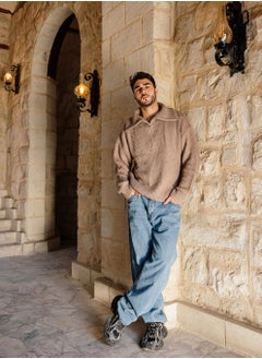 Arafa Men Knitted Tricot Pullover Soft knit Relaxed Fit  - Image 3