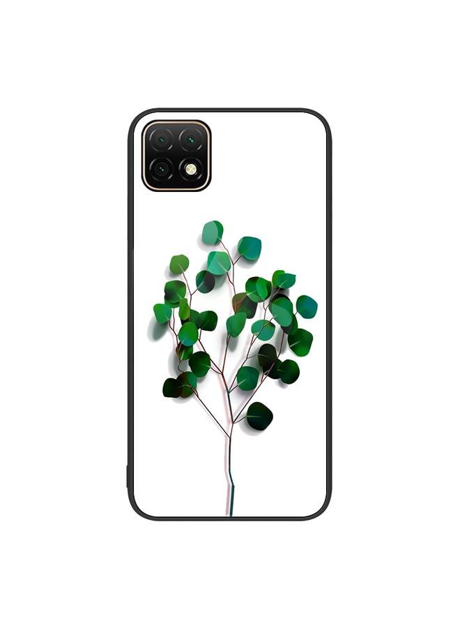 اس-توب جراب لهاتف Huawei Enjoy 20 5G، جراب هاتف زجاجي ملون مطلي - Image 1