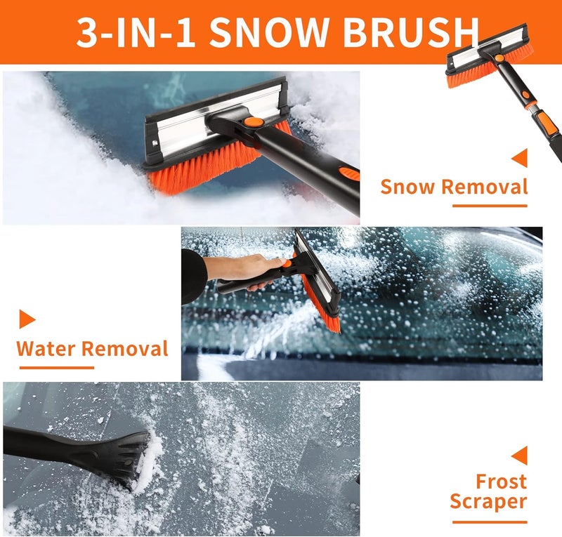TAPHA 36-Inch Squeegee Snow Brush Ice Scraper and Snow Shovel Kit for Car Snow Ice Removal - Image 3