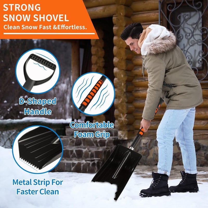 TAPHA 36-Inch Squeegee Snow Brush Ice Scraper and Snow Shovel Kit for Car Snow Ice Removal - Image 5