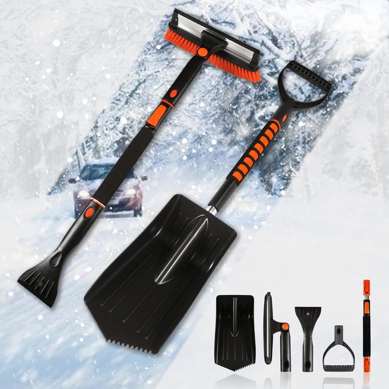 TAPHA 36-Inch Squeegee Snow Brush Ice Scraper and Snow Shovel Kit for Car Snow Ice Removal - Image 1