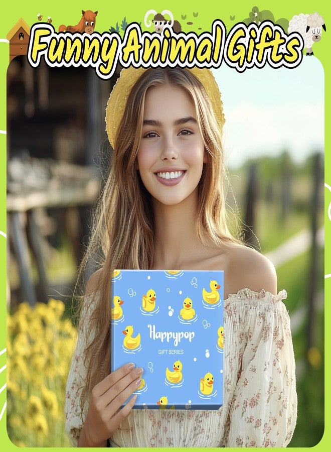 Happy Pop جوارب هابي بوب على شكل بطة مطاطية للنساء - هدايا مرحة ولطيفة على شكل بطة مطاطية لمحبي الحيوانات، هدايا مميزة ومجنونة لها - Image 5