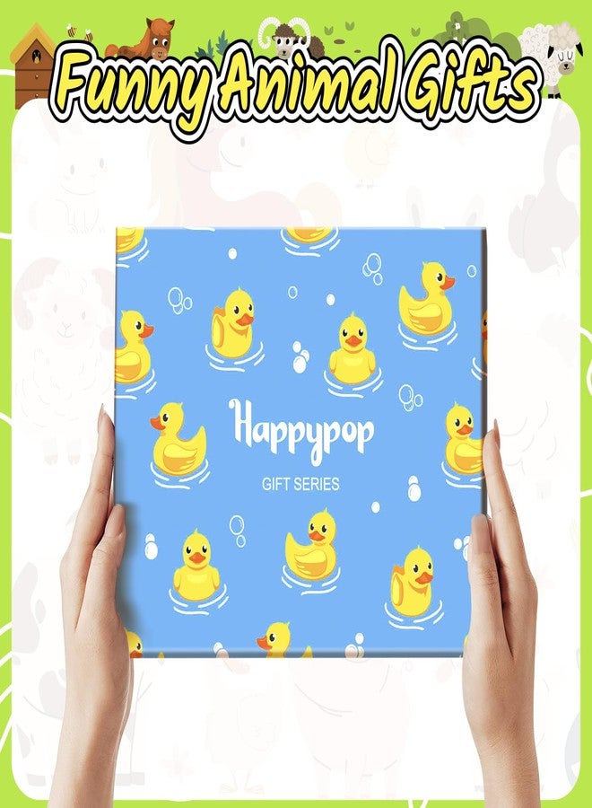 Happy Pop جوارب هابي بوب على شكل بطة مطاطية للنساء - هدايا مرحة ولطيفة على شكل بطة مطاطية لمحبي الحيوانات، هدايا مميزة ومجنونة لها - Image 3