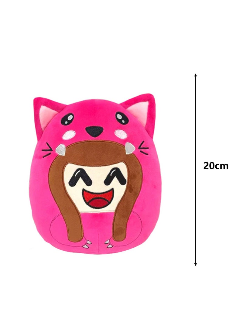 Generic - Omz Plush 20cm Plush Toy, Realistic Cute Soft Plush Doll, Gift For Boys And Girls Game Fans (Smiling Rose Red Girl Pillow) - Image 1