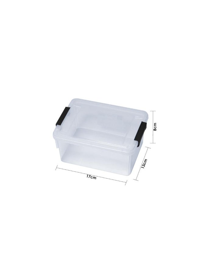 Alissa Set of 3 Durable Plastic Storage Boxes with Secure Lids – Stackable & Space-Saving Organizer  - Image 3
