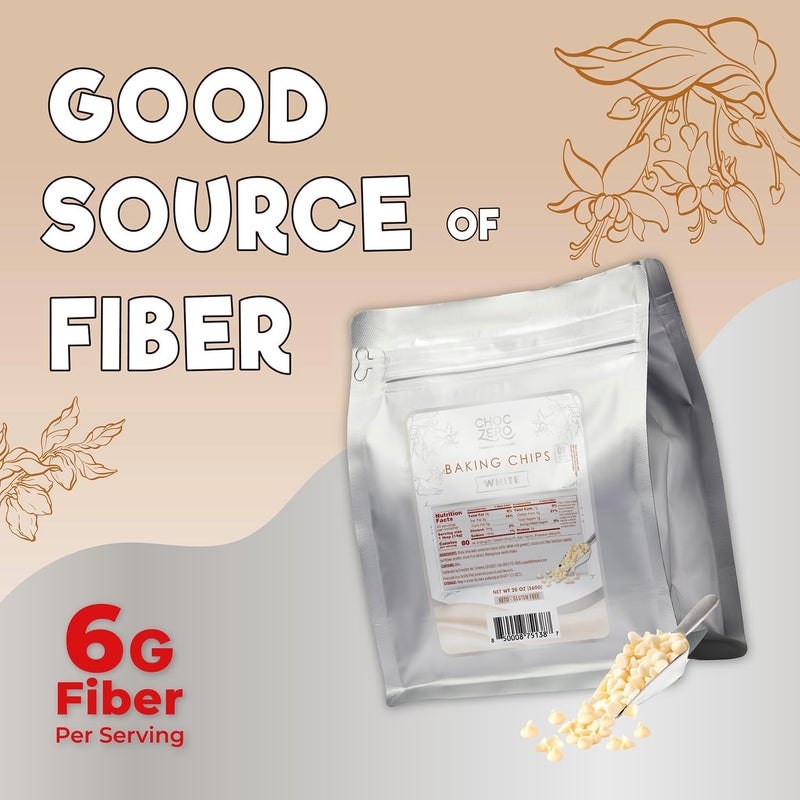 ChocZero White Chocolate Baking Chips - No Sugar Added - Image 5