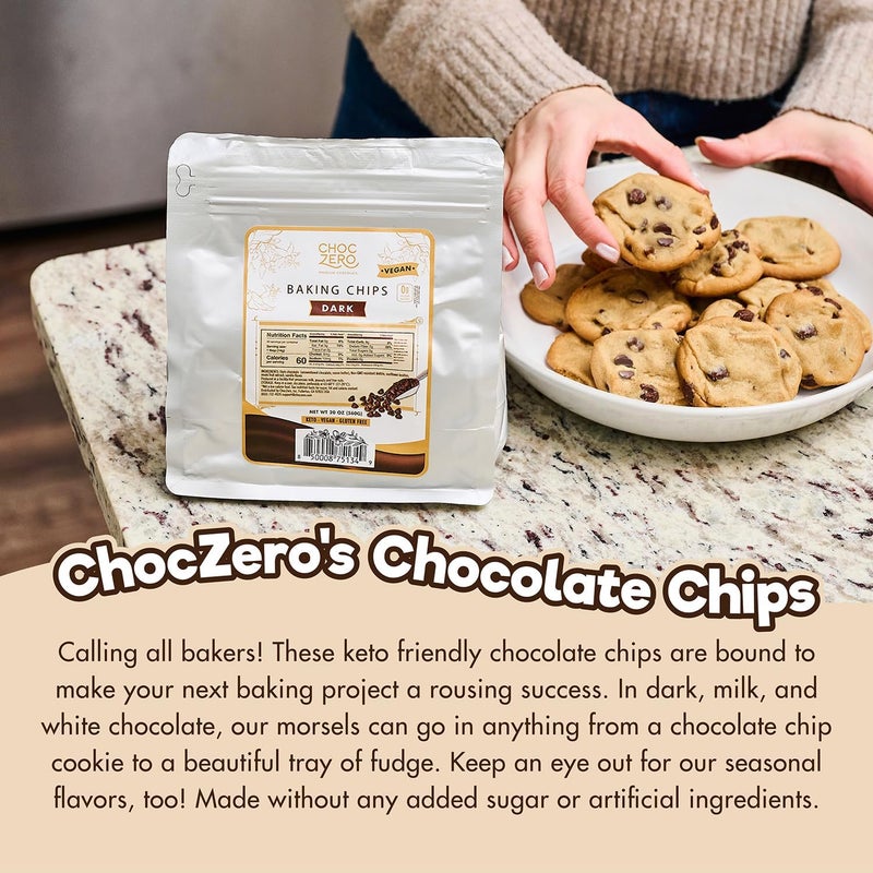 ChocZero White Chocolate Baking Chips - No Sugar Added - Image 3