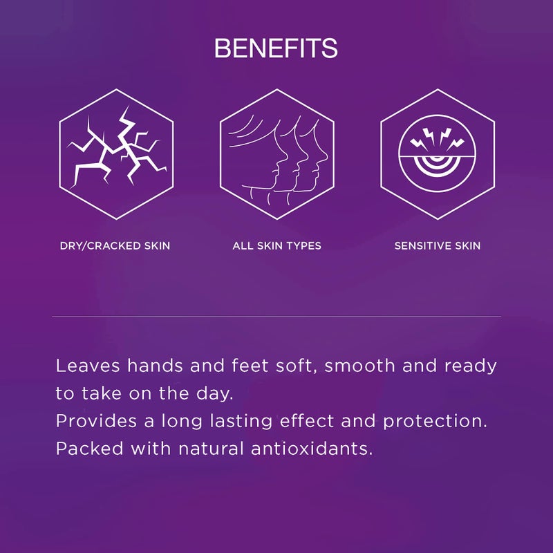 Hey Honey Skincare Hands & Feet Haydration Treatment Gift Set | Spa Grade Home Treatment For Extremely Dry Skin | Instant Relief For Cracked Elbows, Feet and Heels | 7.5 Oz - Image 3