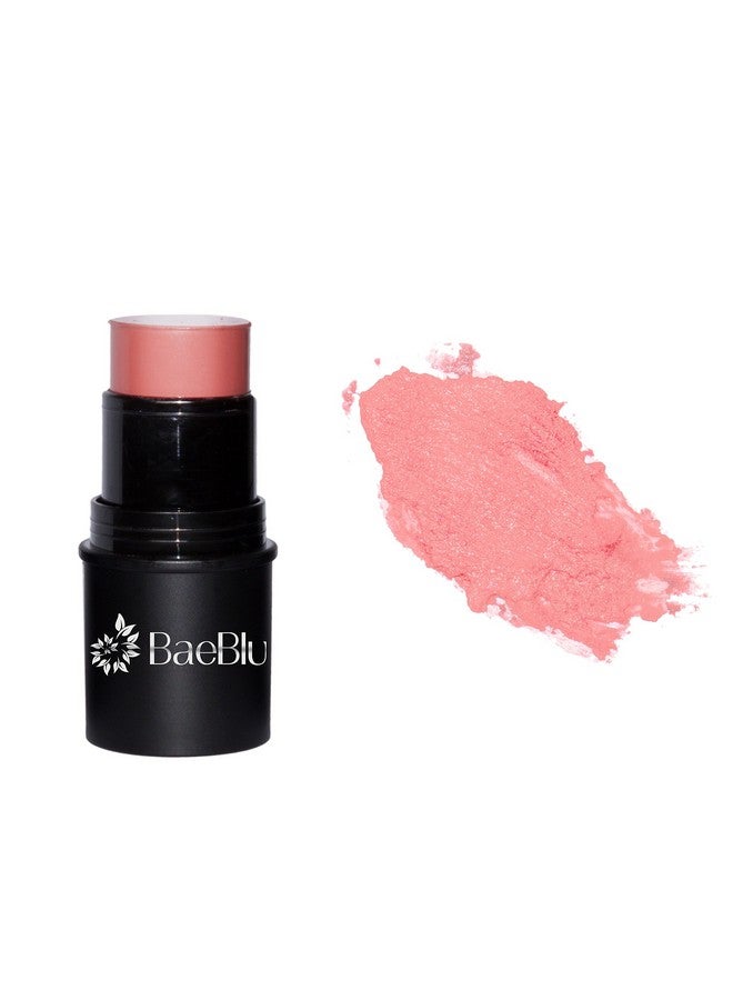 BaeBlu Organic Cheek Tint, 100% Natural Vegan Glutenfree Cream Blush Stick, Made In Usa, Rosé - Image 1