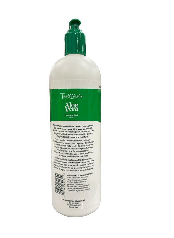 Vienna Triple Lanolin Aloe 20 Ounce Hand & Body Lotion Pump (591Ml) (6 Pack) - Image 2