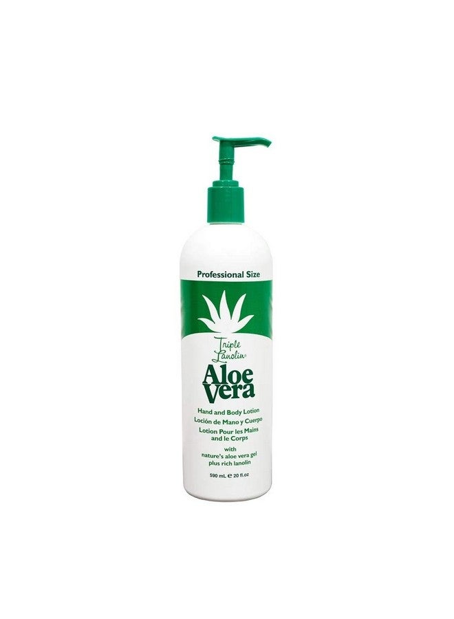 Vienna Triple Lanolin Aloe 20 Ounce Hand & Body Lotion Pump (591Ml) (6 Pack) - Image 1