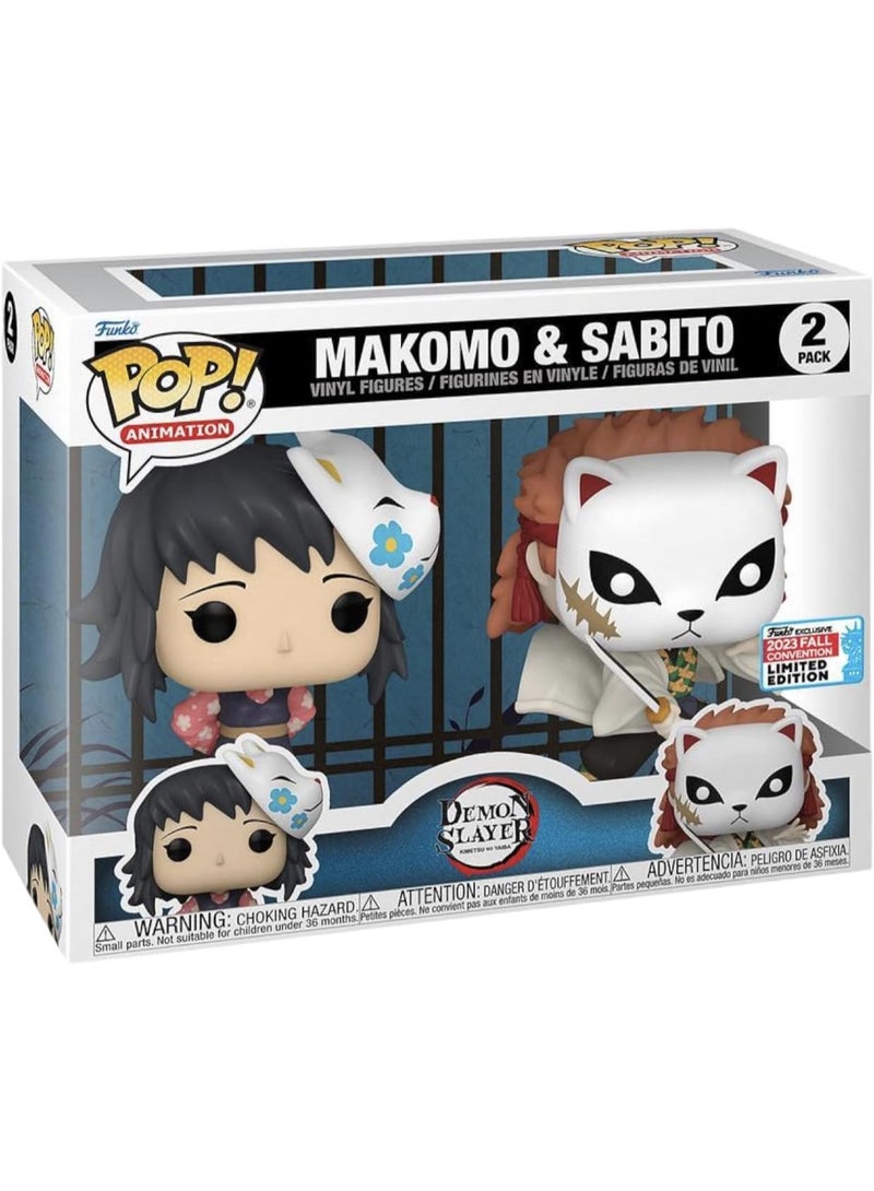 Funko Pop! Animation: Demon Slayer - Makomo 2 Pack 71762 - Collectable Vinyl Figure - Gift Idea - Official Merchandise - Toys for Kids & Adults - Model Figure for Collectors and Display - Image 1