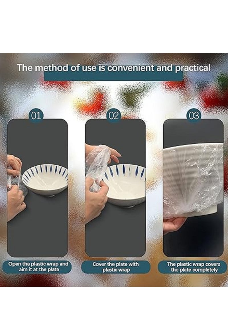 Food Storage Bags, 100pcs Food Storage Bags Dishwasher Safe for Leftovers, Shrinkable, Flexible Bag for Fruit/Vegetable/Meat