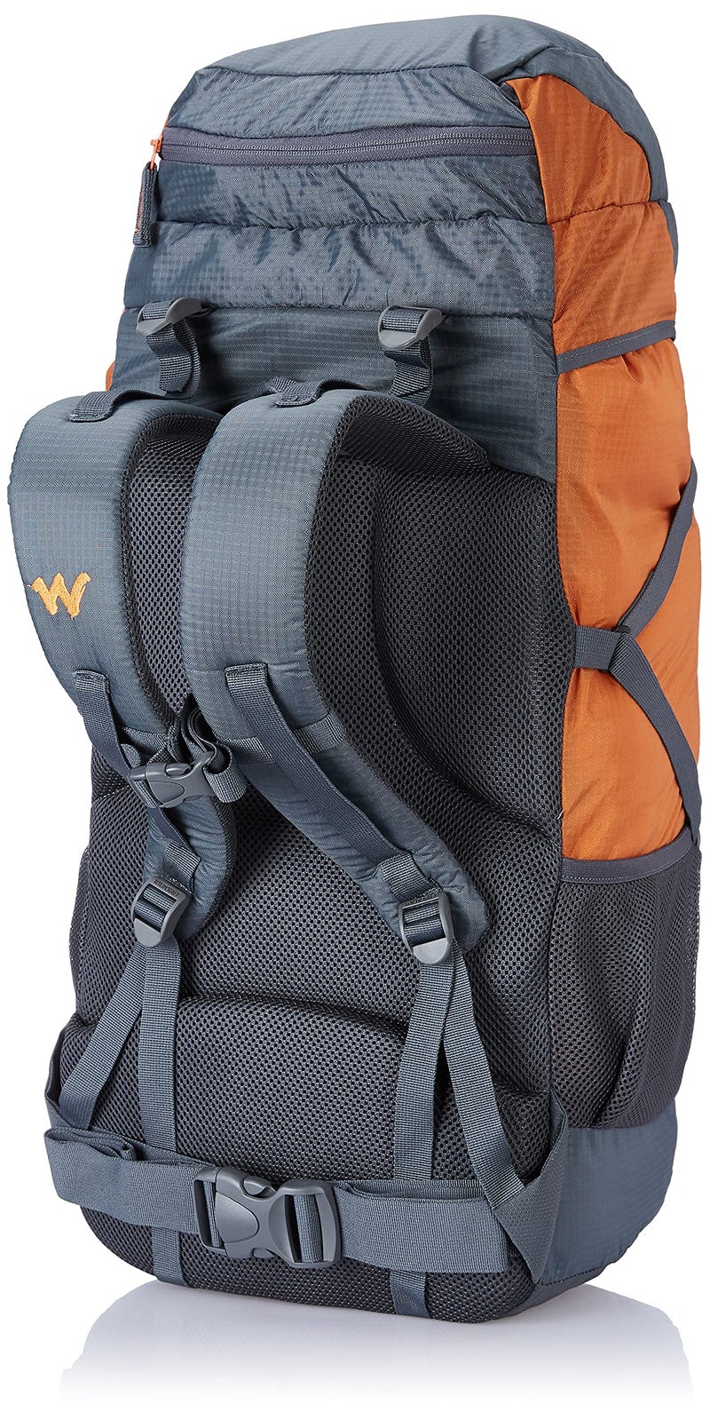 Wildcraft 45 Ltrs Grey and Orange 2 Compartment Rucksack Large - Image 5