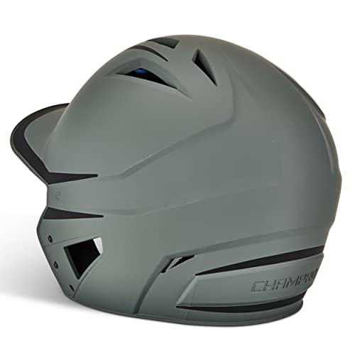 CHAMPRO mens Legend HX Batting Helmet, Graphite, Black, Large US - Image 2