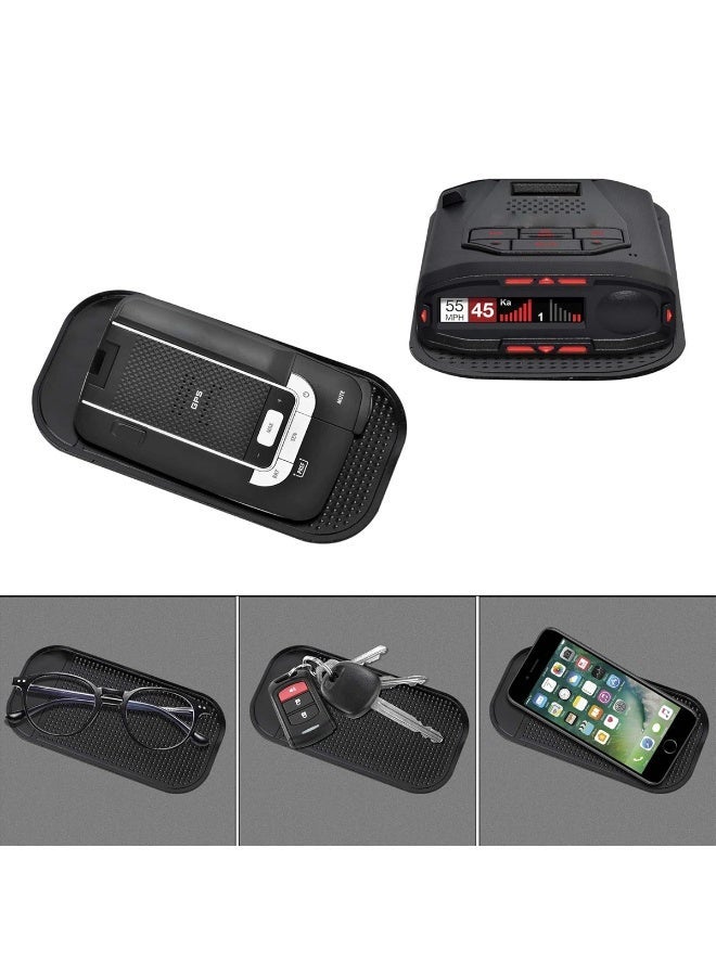 MOB Universal Silicone Grip Pad for Car Dashboard, Non Slip Sticky Dashboard Mat, Washable Reusable Anti Slip Phone Holder Pad for Mobile Phones, Keys, Coins, Sunglasses, GPS, Wallet and Small Accessories, Black ERPC13725 - Image 2