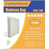 ComfortHome ComfortHome 2 Pack Mattress Bag for Moving and Storage, Twin/Full Size  - Image 1