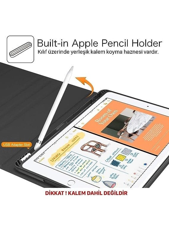 FUJİMAX - FUJIMAX Apple iPad 10th generation 10.9 2022 Case Model A2696, A2757, A2777 Leather Cover Case with Horizontal Stand, Pen Compartment, Bluetooth Keyboard - Image 1