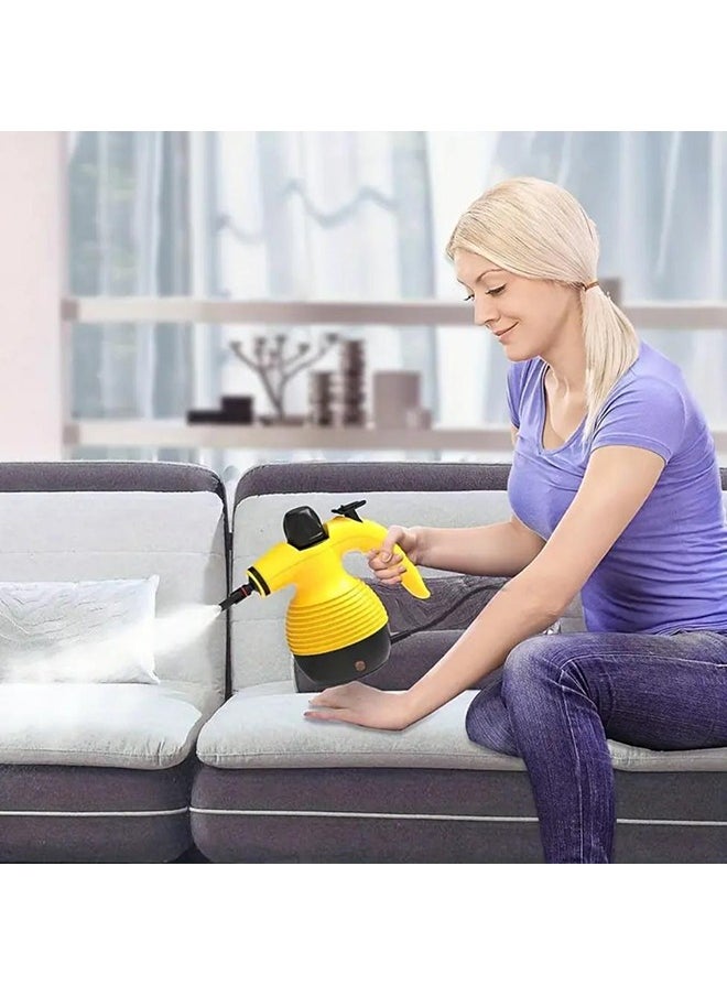 Generic - Handheld Steam Cleaner, High Temperature Pressurized Steam Cleaning Machine for Kitchen Sofa Bathroom Car Yellow - Image 1