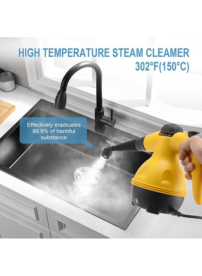 Generic - Handheld Steam Cleaner, High Temperature Pressurized Steam Cleaning Machine for Kitchen Sofa Bathroom Car Yellow - Image 1