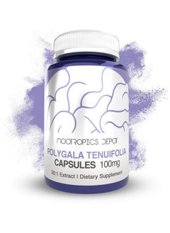 Nootropics Depot Polygala Tenuifolia Capsules  100Mg  90 Count  20:1 Extract  Yuan Zhi  Promotes Cognitive Function Learning And Memory  Supports Healthy Stress Levels  Adaptogen Supplement  - Image 2