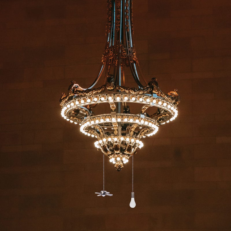 Iceyyyy Bronze Ceiling Fan Pull Chain Set Including 4Pcs Beaded Ball Fan Pull Chain Pendant, Extra 8Pcs Beaded and Pull Loop Connectors, 2Pcs 35.4 inches Fan Pull Chain Extension - Image 5
